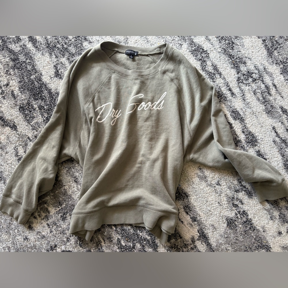Dry Goods Green large women’s Sweatshirt - Picture 2 of 3